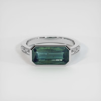 3.24 Ct. Sapphire Ring, 14K White Gold 1