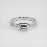 1.01 Ct. Bi Color Sapphire Ring, 14K White Gold 1