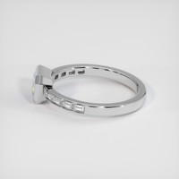 1.01 Ct. Bi Color Sapphire Ring, 14K White Gold 4