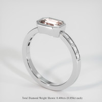 1.50 Ct. Sapphire Ring, 14K White Gold 2