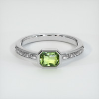 0.69 Ct. Sapphire Ring, 14K White Gold 1