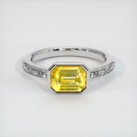 2.01 Ct. Sapphire Ring, 14K White Gold 1