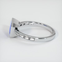 3.44 Ct. Sapphire Ring, 18K White Gold 4