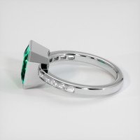2.71 Ct. Emerald Ring, 18K White Gold 4