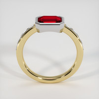 1.54 Ct. Ruby Ring, 14K White & Yellow 3