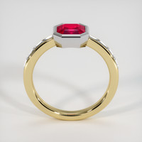 1.35 Ct. Ruby Ring, 14K White & Yellow 3