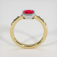 1.03 Ct. Ruby Ring, 14K White & Yellow 3