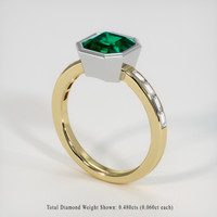 1.83 Ct. Emerald Ring, 18K White & Yellow 2