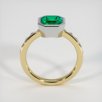 1.83 Ct. Emerald Ring, 18K White & Yellow 3