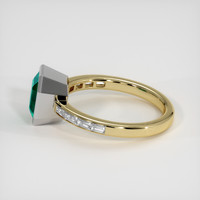 1.83 Ct. Emerald Ring, 18K White & Yellow 4