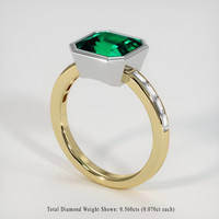 2.71 Ct. Emerald Ring, 18K White & Yellow 2