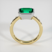 2.71 Ct. Emerald Ring, 18K White & Yellow 3