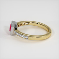 1.03 Ct. Ruby Ring, 18K White & Yellow 4