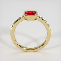 1.03 Ct. Pinkish Red Ruby Ring, 10K Yellow Gold 3