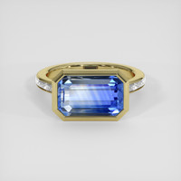 6.90 Ct. Bi Color / Parti Sapphire Ring, 10K Yellow Gold 1