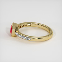 1.14 Ct. Ruby Ring, 14K Yellow Gold 4