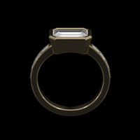 2.52 Ct. Sapphire Ring, 14K Yellow Gold 3