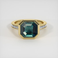 5.22 Ct. Sapphire Ring, 14K Yellow Gold 1
