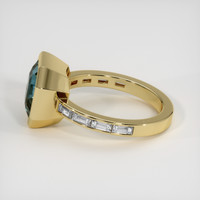 5.22 Ct. Sapphire Ring, 14K Yellow Gold 4