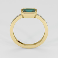 1.56 Ct. Bluish Green Sapphire Ring, 14K Yellow Gold 3