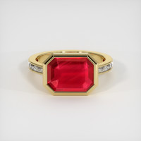 4.95 Ct. Ruby Ring, 18K Yellow Gold 1