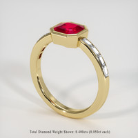 1.35 Ct. Ruby Ring, 18K Yellow Gold 2