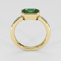 1.85 Ct. Yellowish Green Sapphire Ring, 18K Yellow Gold 3