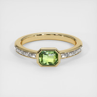 0.69 Ct. Sapphire Ring, 18K Yellow Gold 1