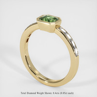 0.69 Ct. Sapphire Ring, 18K Yellow Gold 2