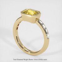 2.01 Ct. Yellow Sapphire Ring, 18K Yellow Gold 2