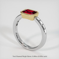 1.16 Ct. Ruby Ring, 14K Yellow & White 2