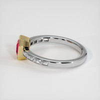 1.03 Ct. Ruby Ring, 14K Yellow & White 4