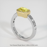1.93 Ct. Yellow Sapphire Ring, 14K Yellow & White 2