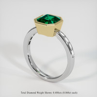 1.83 Ct. Emerald Ring, 18K Yellow & White 2