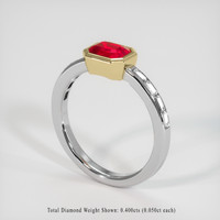 1.14 Ct. Ruby Ring, 18K Yellow & White 2