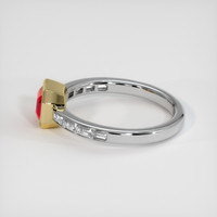 1.14 Ct. Ruby Ring, 18K Yellow & White 4