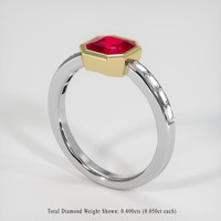 1.35 Ct. Ruby Ring, 18K Yellow & White 2