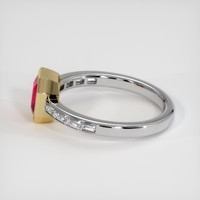 1.35 Ct. Ruby Ring, 18K Yellow & White 4
