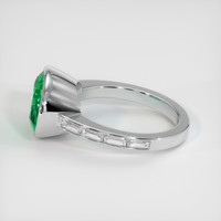 4.18 Ct. Emerald Ring, Platinum 950 4