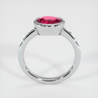 2.06 Ct. Purplish Pink Sapphire Ring, Platinum 950 3