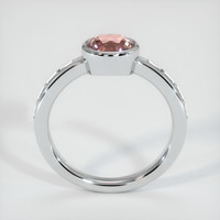 1.20 Ct. Padparadscha Sapphire Ring, Platinum 950 3