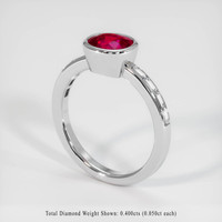 2.02 Ct. Ruby Ring, Platinum 950 2