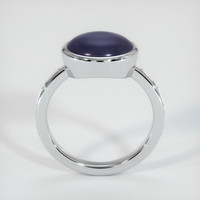 7.21 Ct. Bluish Grey Sapphire Ring, Platinum 950 3