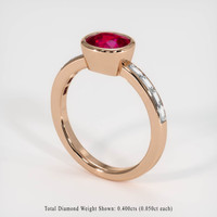 2.02 Ct. Ruby Ring, 14K Rose Gold 2