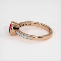 2.02 Ct. Ruby Ring, 14K Rose Gold 4