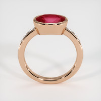 3.17 Ct. Ruby Ring, 14K Rose Gold 3