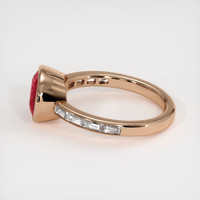 3.17 Ct. Ruby Ring, 14K Rose Gold 4