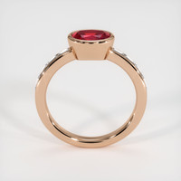 1.10 Ct. Ruby Ring, 14K Rose Gold 3