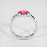 1.31 Ct. Pinkish Red Ruby Ring, 10K White Gold 3