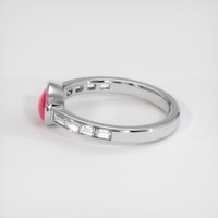 1.31 Ct. Pinkish Red Ruby Ring, 10K White Gold 4